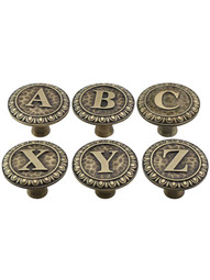 Alphabet Cabinet Knob